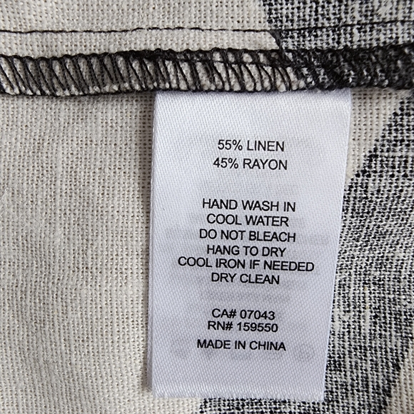 Joie Black and Cream Patterned Top - Picture 9 of 12